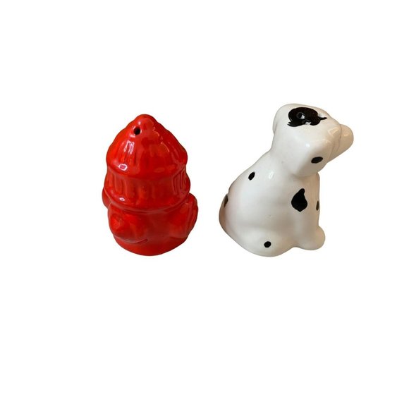 Vintage Fire House Dalmatian and Fire Hydrant Salt & Pepper Shakers - Picture 4 of 7